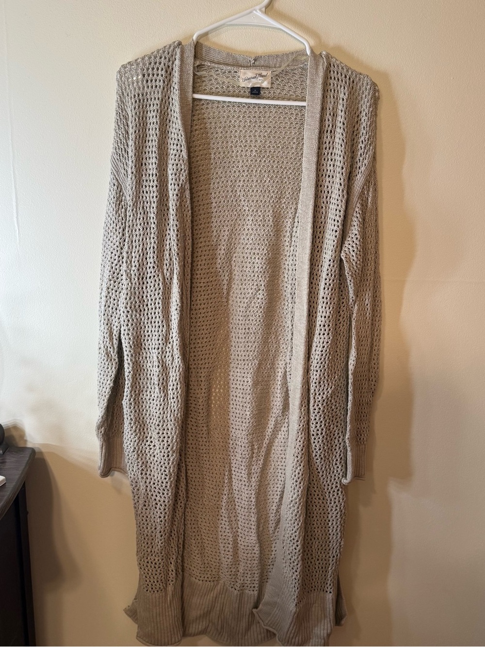Universal Thread Open-Front Longline Cardigan - Cream